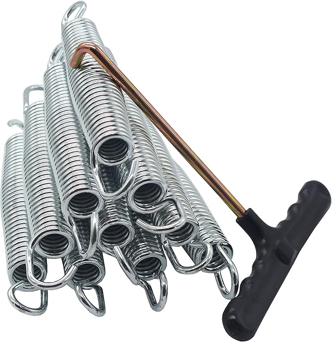 6.5 inch Spring,Galvanized Trampoline Springs a Set of 10packs with Hooks