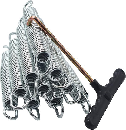 6.5 inch Spring,Galvanized Trampoline Springs a Set of 10packs with Hooks