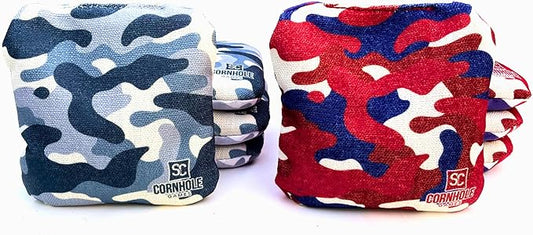 Professional Dual Sided Cornhole Bags- 16 oz 6x6 w/Premium Resin Fill - Official Tournament