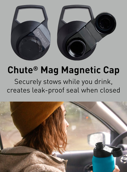 CamelBak Chute Mag Stainless Steel Water Bottle 32oz, Black