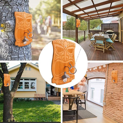 GSE Games & Sports Expert Ring Toss Game for Adults, Hook and Ring Toss Game Wall Mount for Outdoor/Indoor, Ring Toss Hook Game for Family Fun Party Game, Man Cave Decor