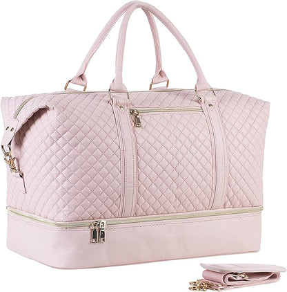 Weekender Overnight Bag Carry On Bag Travel Bag with Shoe Pouch