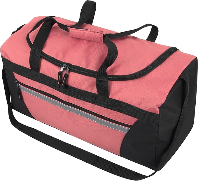 40 Liter, 22 Inch Reflective Duffle Bag with Shoulder Strap for Men, Women, Travel