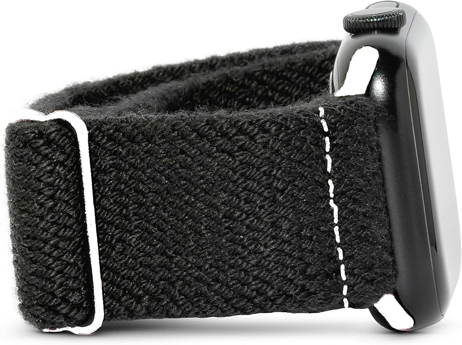 Braxley Bands - Organic Cotton Watch Bands For Women and Men, Compatible With All Apple Watch Sizes and Series - Washable, Sweat-Absorbent, Breathable Fit, Elastic Smart Watch Bands