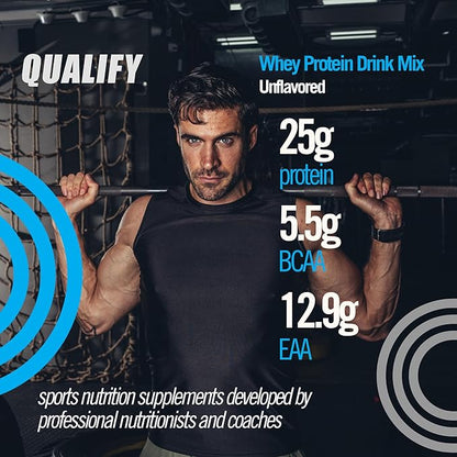 Unflavored Whey Protein Powder. Post Workout Recovery Drink, Gluten & Sugar Free, Highly Kosher, 25g Protein. Essential Amino Acids - 5.5g BCAA, 2.7g Leucine, 1.4g Isoleucine, 1.4g Valine 26.4 Ounce