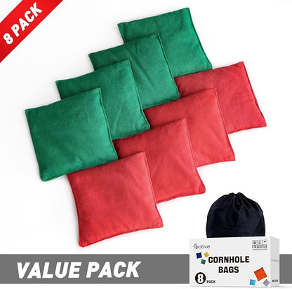Cornhole Bags Set of 8 Regulation Corn Hole Bean Bags for Cornhole Game, Professional Weather Resistant Corn Hole Bags with Tote Bag
