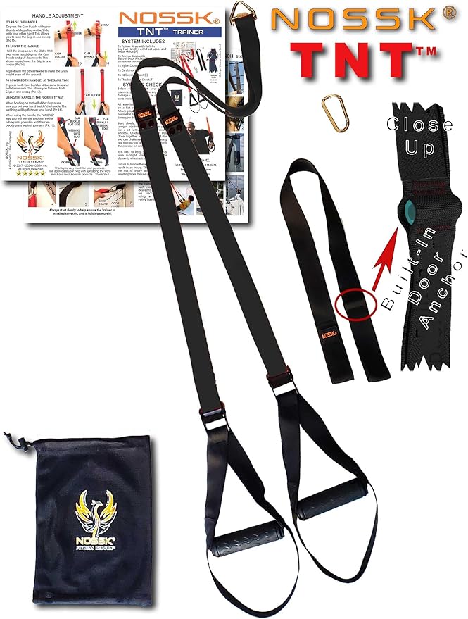 TNT PRO Suspension Fitness Trainer (Black) - Proud to be a USA Company