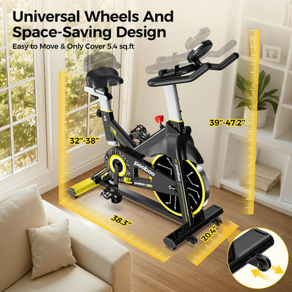 Exercise Bike,Stationary Bike for Home,Magnetic Indoor Cycling Bike