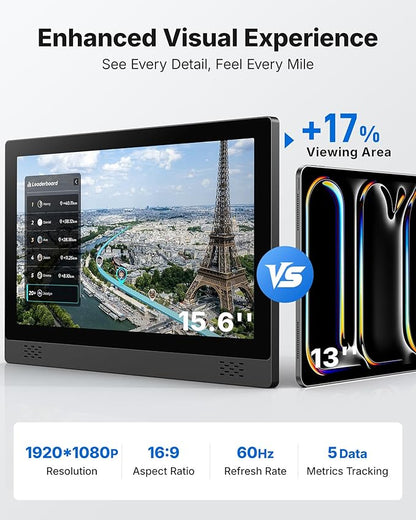 MERACH Exercise Bike, Brake Pad Stationary Bike with Exclusive App, Low Noise Indoor Cycling Bike with 300lbs Weight Capacity, Tablet Mount and Fitness Courses for Weight Loss