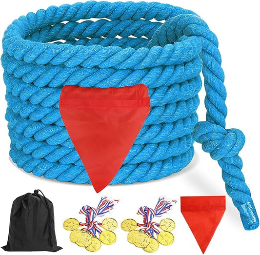 CWLAKON Tug of War Rope for Kids and Adults, Field Day Family Reunion Birthday Party Games, Outdoor