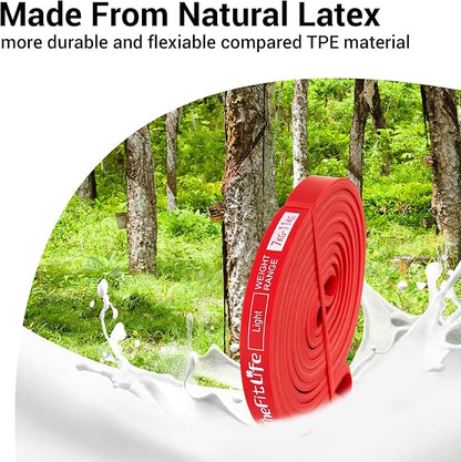 TheFitLife Pull Up Assistance Bands- Resistance Bands for Working Out, Long Workout Bands for Exercise, Fitness Band for Pullup Assist, a Substitute of Dumbbell Set and Kettlebells, Barbell