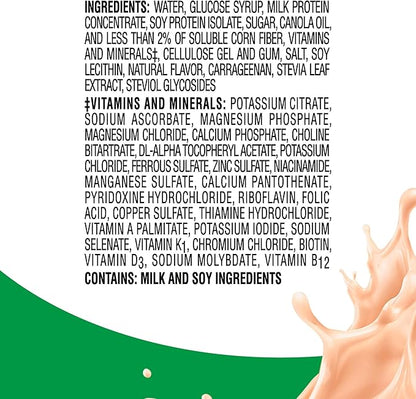 BOOST High Protein with Fiber Ready to Drink Complete Nutritional Drink, Very Vanilla, 8 fl oz Bottle, 24 Pack