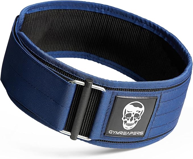 Gymreapers Quick Locking Weight Lifting Belt for Men Gym Belt for Powerlifting Deadlift Belt with 4 Inch Neoprene Metal Buckle Back Support Weightlifting Belt Women