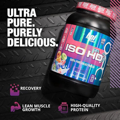 BPI Sports ISO HD ??100% Whey Protein Isolate Powder ??Muscle Growth, Recovery, Weight Loss, Meal Replacement ??Low Carb, Low Calorie ??for Men & Women ??Fruity Loopers ??1.7 Lb