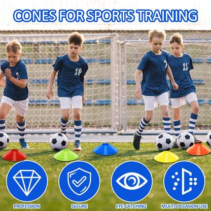 Jyongmer 15 PCS Disc Cones Training Cones with Carry Bag
