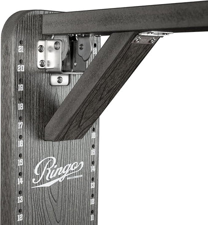 Ringo Outdoor Premium Hook and Ring Game. Fully Assembled and Mounts in 90 Seconds, Lifetime Warrantee. Made for Outdoors!