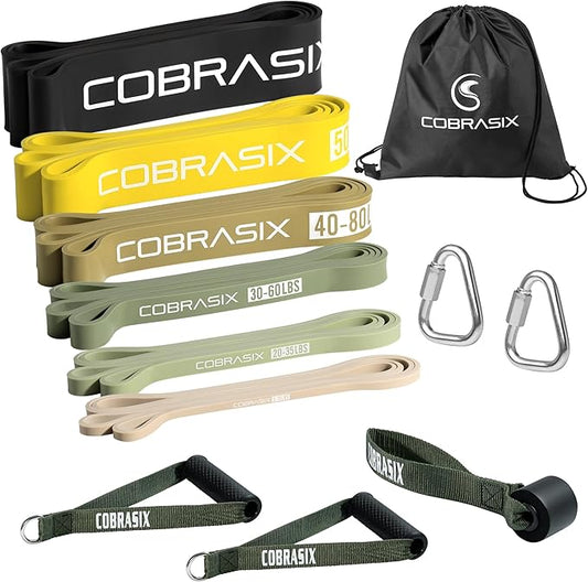 Resistance Bands for Working Out Men and Women | Resistance Bands for at Home Workouts, Powerlifting, Stretching, WOD, Strength Training and Pull Ups