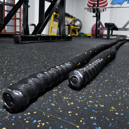 Fitvids Battle Rope 1.5Inch Diameter Poly Dacron 30 FT Length, Heavy Ropes for Home Gym and Workout