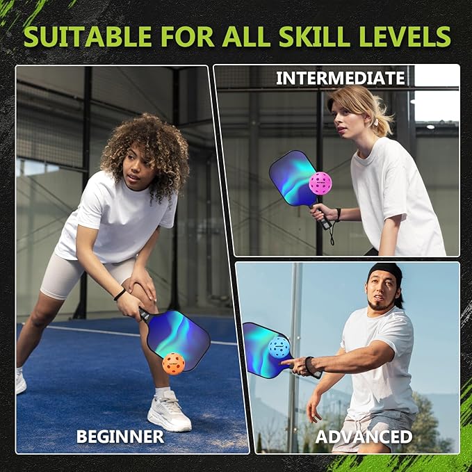 Navona 12 Pack Premium 40-Holes Colorful Outdoor Pickleball Balls, Meet USAPA Official Requirement, Perfectly Balanced, High Bounce True Flight, Durable Outdoor Pickleball Set