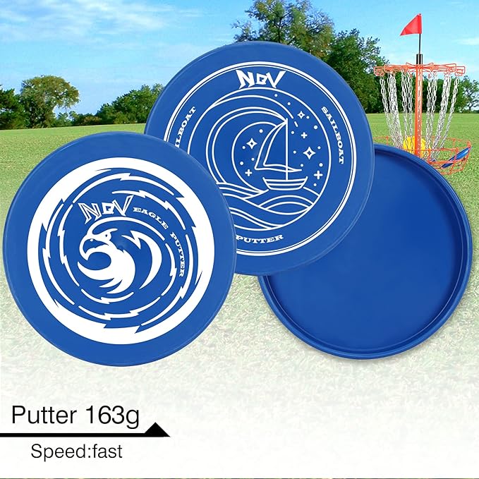 NQV Disc Golf Set with Backpack,Disc Golf Beginner Set,12 Pack Flying Discs with Putters Drivers Mid Ranges+1 Blue Disc Golf Bag Fluorescent Portable Outdoor Indoor