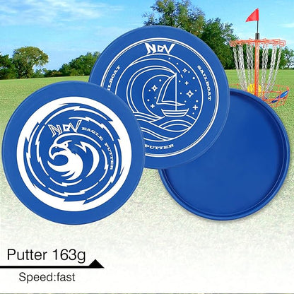 NQV Disc Golf Set with Backpack,Disc Golf Beginner Set,12 Pack Flying Discs with Putters Drivers Mid Ranges+1 Blue Disc Golf Bag Fluorescent Portable Outdoor Indoor