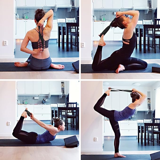 Yoga Mat Set for Beginners,Yoga Mat with Carrying Strap,Yoga Blocks 2 Pack with Yoga Strap,Yoga Ball,Ankle Puller,11-Piece Yoga Kits and Sets for Beginners,Yoga Starter Kit for Women Men