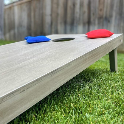 GoSports 4 ft x 2 ft Regulation Size Wooden Cornhole Boards Set - Includes Carrying Case and Bean Bags (Choose Your Colors) Over 100 Color Combinations