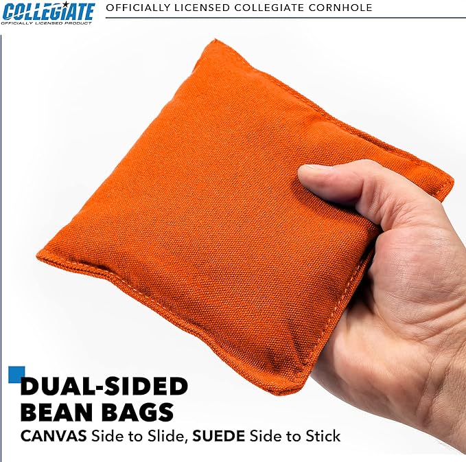 2' x 3' Solid Wood Cornhole Set with Direct Print HD Team Graphics – Great Gift for Any NCAA Fan! Bean Bag Toss Family Outdoor Games