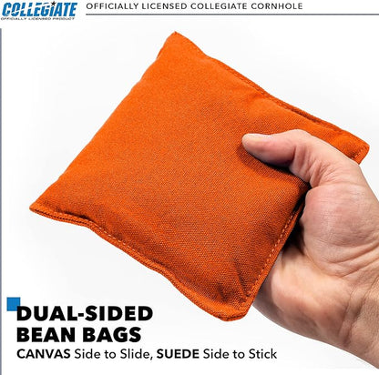 2' x 3' Solid Wood Cornhole Set with Direct Print HD Team Graphics – Great Gift for Any NCAA Fan! Bean Bag Toss Family Outdoor Games