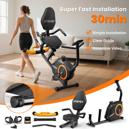 Recumbent Exercise Bike for Home, Recumbent Stationary Bikes for Seniors