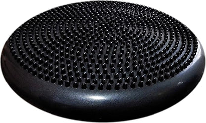 AppleRound Inflated Wobble Cushion with Hand Pump, Air Stability Board (Extra Thick), Core Balance Disc for Adults, Sensory Wiggle Seat for Kids, Flexible Seating for All Age, 13.5in / 34cm Diameter