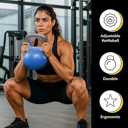 Kettlebell Kings Powder Coated Kettlebell Weights - 9-97 lb Strength Training Kettlebells for Men and Women - Hand Weights Workout Gym Equipment - Weights Set for Home Gym- New