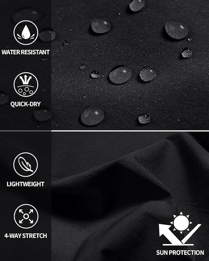 Men's Hiking Cargo Shorts Quick Dry Lightweight Travel Shorts with Multi Pockets for Fishing Camping Golf