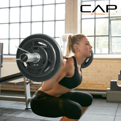 CAP Barbell 110 LB Elite Olympic 2-Inch Cast Iron Weight Plate Set
