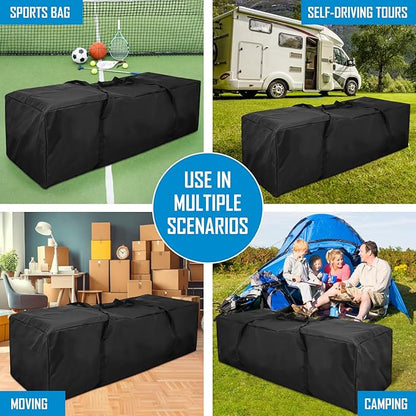 Sports Duffle Bag 60IN Extra Large Travel Duffel Luggage Bag with Upgrade 2-way Lockable Zippers, Durable & Water Resistant (60inch)