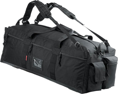 Large Military Duffle Bag Tactical Gear Load Out Bag Deployment Cargo Bag Travel Sports Equipment Duffel Luggage Bag with Backpack Straps 90L