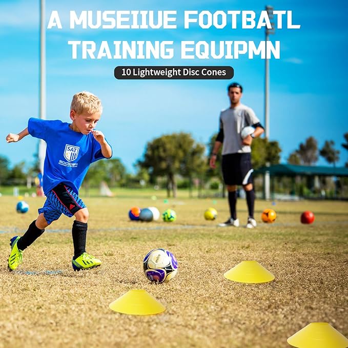 Speed Ladder Agility Ladder, Football Training Equipment Set-20feet 12 Rungs Speed Ladder,10 Disc Cones, Resistance Parachute, Jump Rope, 4 Resistance Bands