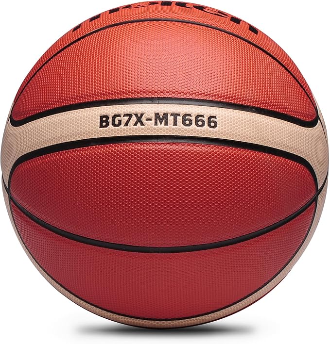Training Soft Touch Rubber and Faux Leather Fighting Basketball, High Bounce Indoor Outdoor Basketball Gift