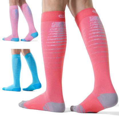 CS CELERSPORT 3 Pairs Compression Socks for Men Women