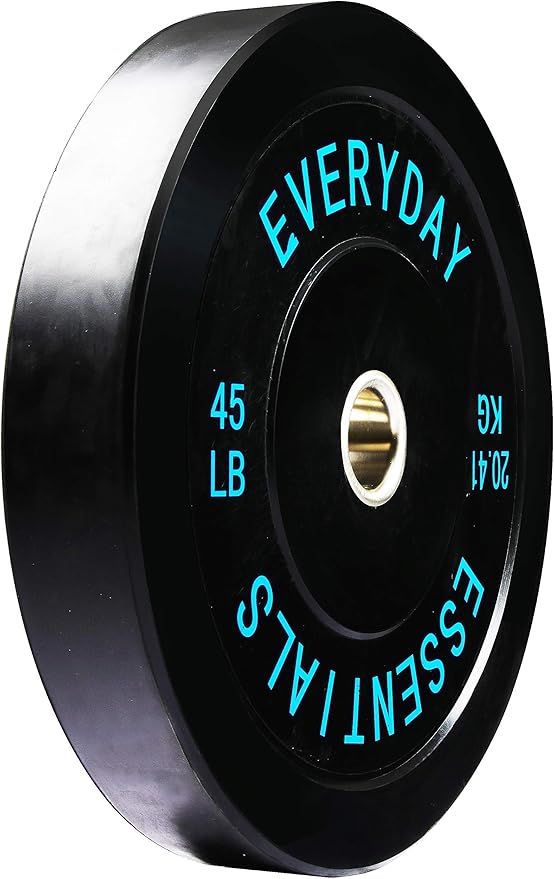 2-Inch Olympic Bumper Plates, Perfect Weight Plates for Weightlifting and Strength Training, Multiple Weights Available