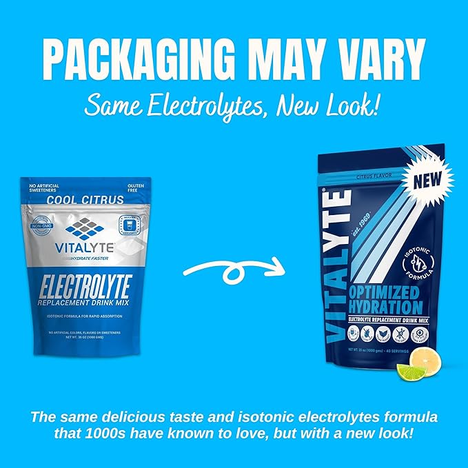 Vitalyte Electrolyte Powder (35 oz, 40 Servings Per Container)-Isotonic Drink Mix for Hydration, Energy & Recovery- Water Enhancer & Rehydration Supplement for Men, Women & Sports (Cool Citrus 2 Pack)