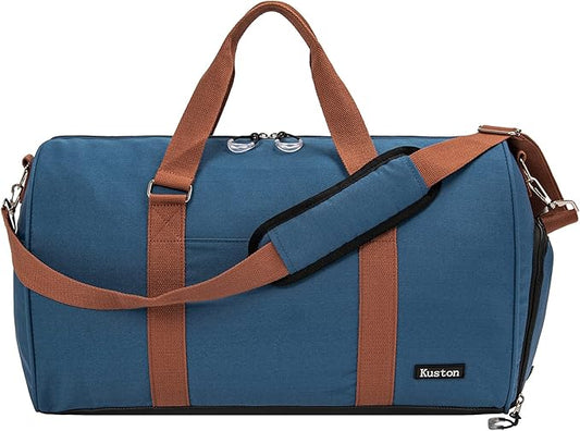 Kuston Sports Gym Bag with Shoe Compartment&Wet Pocket,Travel Duffel bag,Weekend Bag,Workout Bag