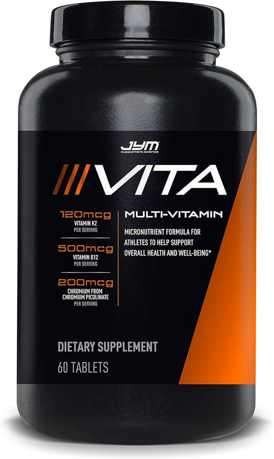 JYM Supplement Science Vita JYM Sports Multivitamin & Mineral Support, Vitamin A, C, B6, B12, E, K
