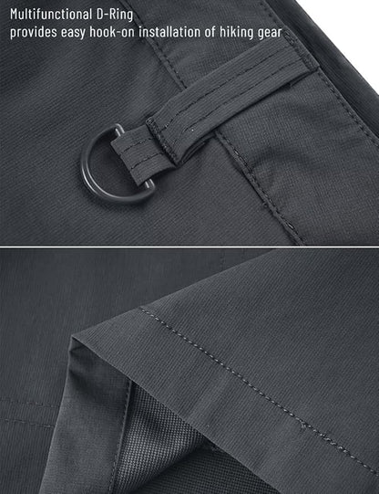 MAGCOMSEN Men's Hiking Cargo Shorts Quick Dry Lightweight 9" Golf Shorts Summer Casual Work Outdoor with 5 Zipper Pockets