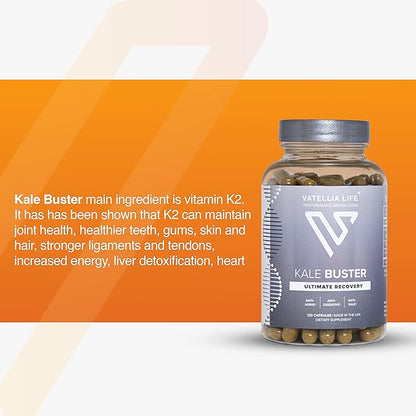 New from Kale Buster | Ultimate Joint Support | Increased Energy | Decreased Brain Fog | Loaded with Vitamin K2 | Better Than Kale | Dave Asprey?™s Favorite |120 Capsules (60Day Supply)