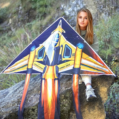 4Pack Large Kite Set - Easy to Fly for Kids Adults, Beach & Park & Outdoor Activities, Perfect for Easter and Festival