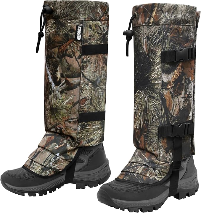 Snake Gaiters Leg Guards, Waterproof Snake Guards, Adjustable Snake Bite Protection for Lower Legs, Snake Chaps for Men&Women