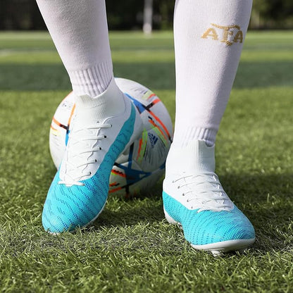 Soccer Cleats for Mens Womens Football Shoes Turf Soccer Shoes Indoor/Outdoor High-top Football Cleats AG/FG
