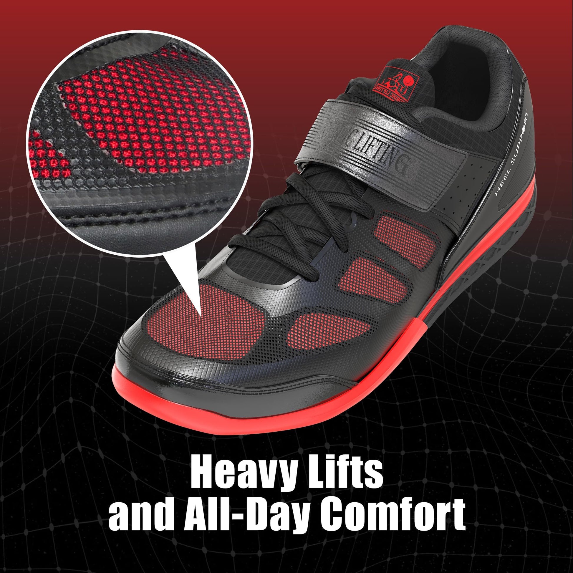 Nordic Lifting VENJA Weightlifting Shoes – Men's Crossfit, Gym & Lifting Footwear with Non-Slip