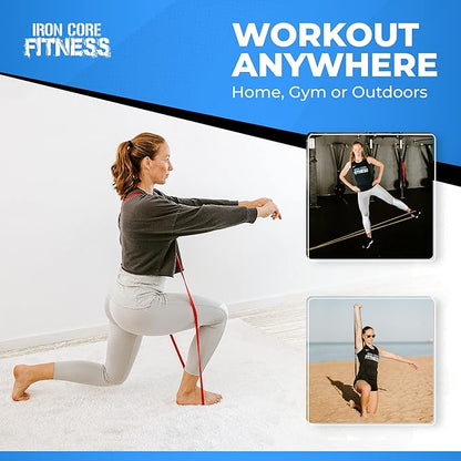 Pull Up Assistance Resistance Bands - Long Loop Power Bands for Men and Women - Strength Power Flexibility Training at Home & Gym - Ebooks & Workout Chart Included by Iron Core Fitness